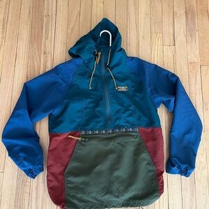 L.L. Bean Blue, Red, and Green Utility Jacket